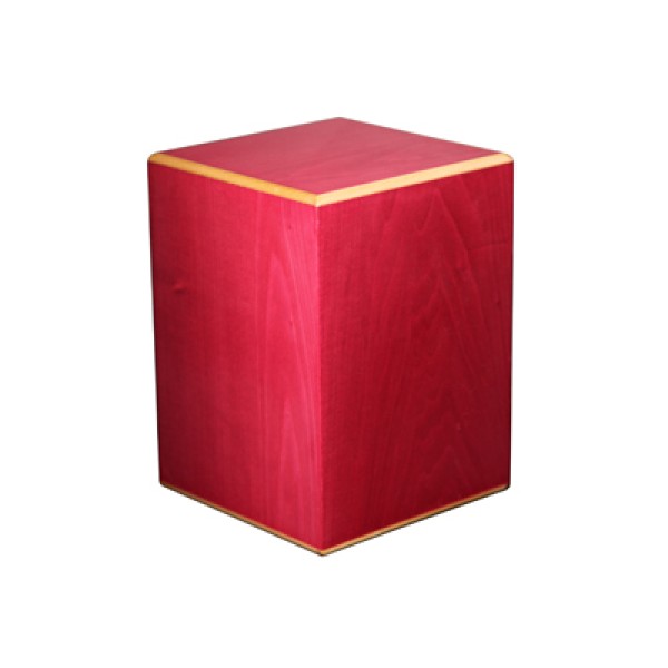 Red Wooden Cremation Urn Box Red Wooden Cremation Urn Box