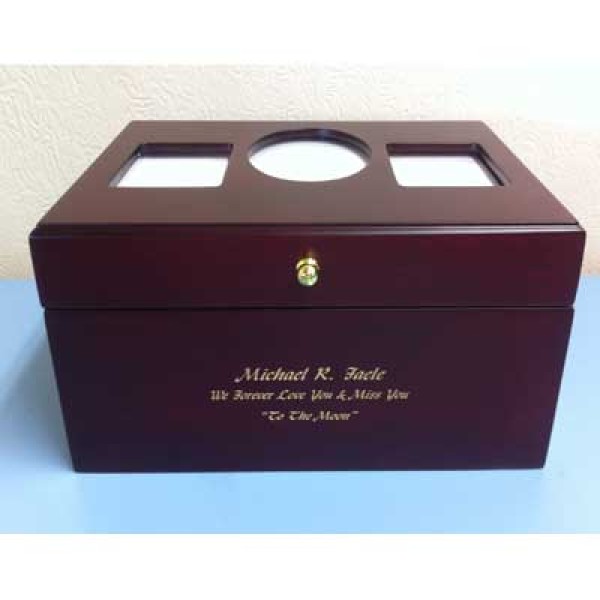 Birch Wood Photo Urn Box Birch Wood Photo Urn Box