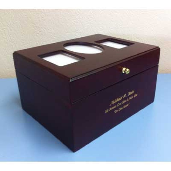 Birch Wood Photo Urn Box Birch Wood Photo Urn Box