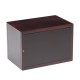 Pink Ribbon White Wood Urn Box for Cremated Ashes