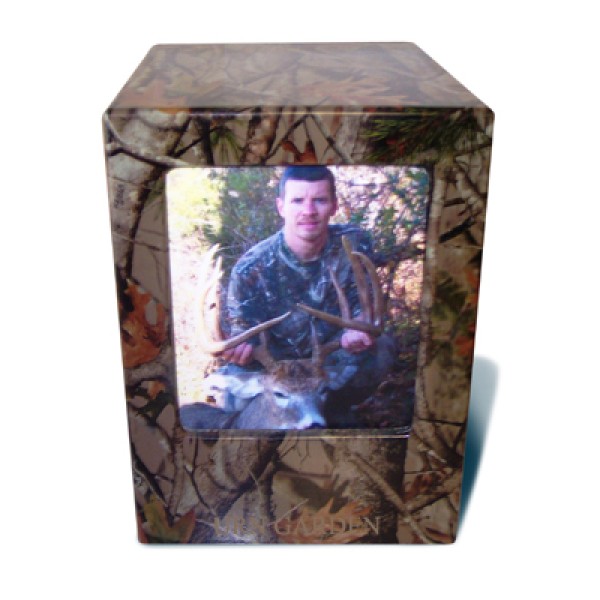 Camo Photo Cremation Urn