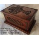 Maple or Cherry Wood Celtic Cross Cremation Box