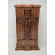 Christ on Cross Wood Cremation Box for Ashes