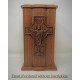 Christ on Cross Wood Cremation Box for Ashes