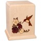 Hummingbird Wooden Cremation Urns