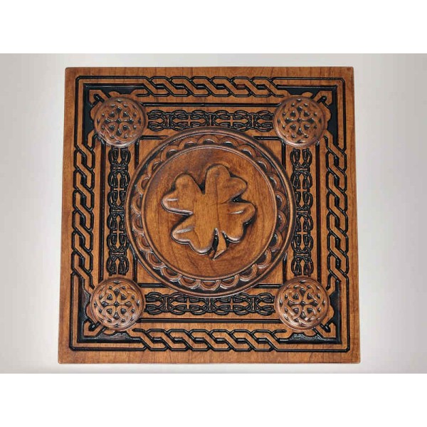 cherry wood Celtic Cremation Box for Ashes cherry wood Celtic Cremation Box for Ashes