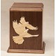 Love Birds Adult Wood Cremation Urn