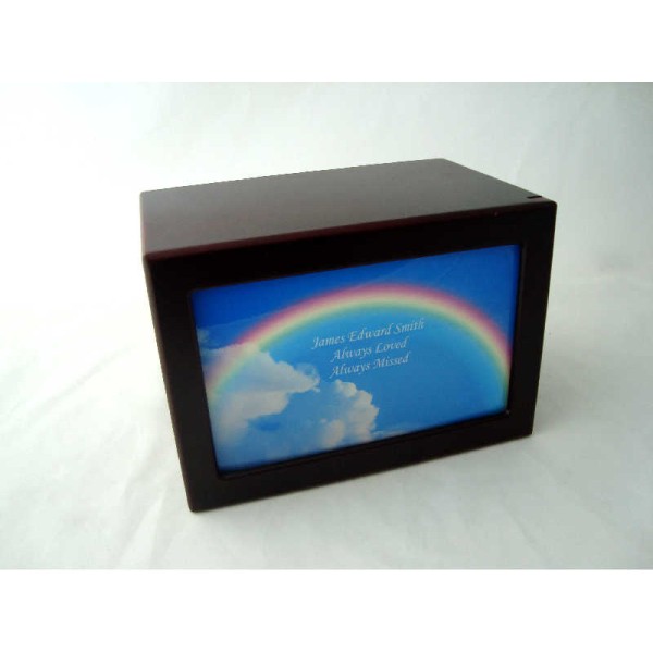 Rainbow Dog Urn for Ashes