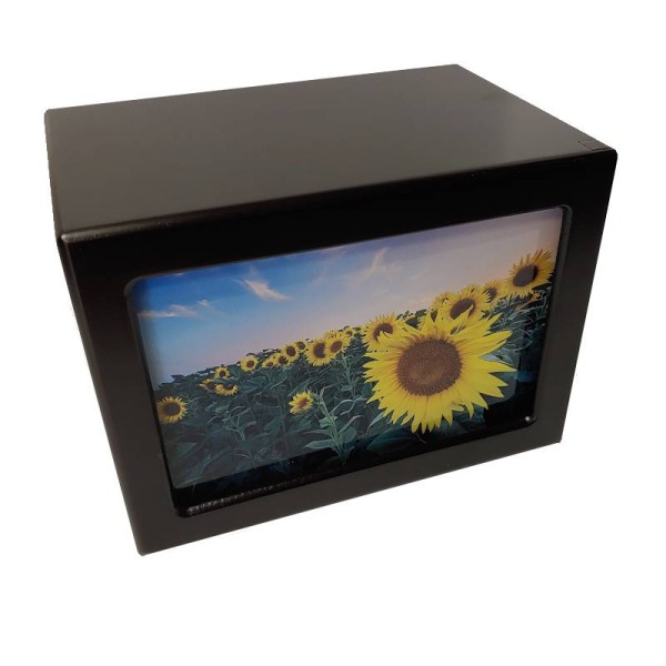 Sunflower Wood Box for Ashes Sunflower Wood Box for Ashes