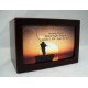 Wood Fishing Urn box Wood Fishing Urn box