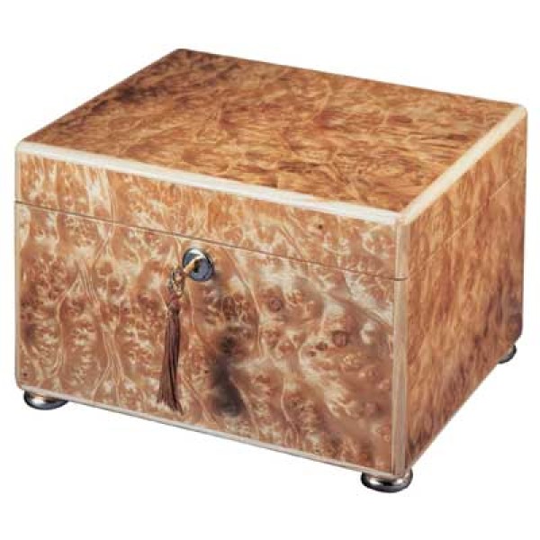 Timeless Blonde Burlwood Cremation Urn