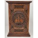 cherry wood Celtic Cremation Box for Ashes cherry wood Celtic Cremation Box for Ashes
