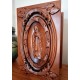 Virgin Mary Cherry Wood Cremation Box for Ashes 