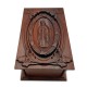 Virgin Mary Walnut Wood Cremation Box