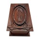 Virgin Mary Walnut Wood Cremation Box Virgin Mary Walnut Wood Cremation Box