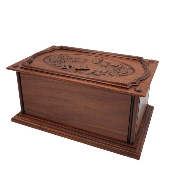 wooden butterfly box for ashes made in USA wooden butterfly box for ashes USA