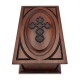 Divine Floral Cross Wooden Box for Ashes Made in America