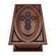 Walnut Wood Cross Wooden Box for Ashes