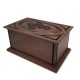 Divine Floral Cross Wooden Box for Ashes Made in America