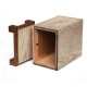 White Modern Photo Wooden Cremation Urn 