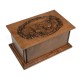 Cherry Wood Adult Deer Urn, Made in USA