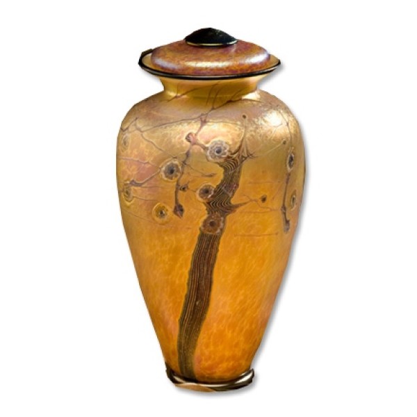 Summer Season Blown Glass Cremation Urn