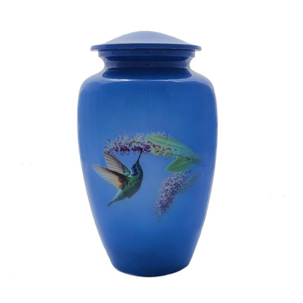Happy Hummingbird Urn for Ashes