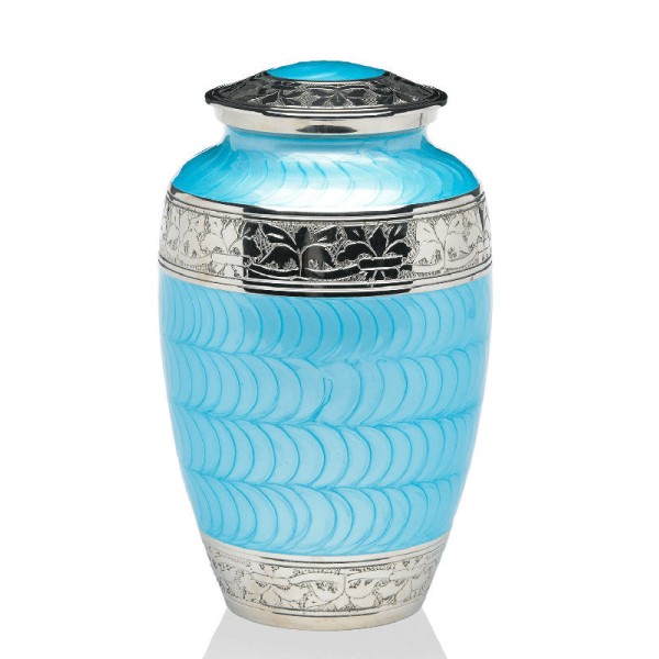 Blue Pearl Adult Cremation Urn