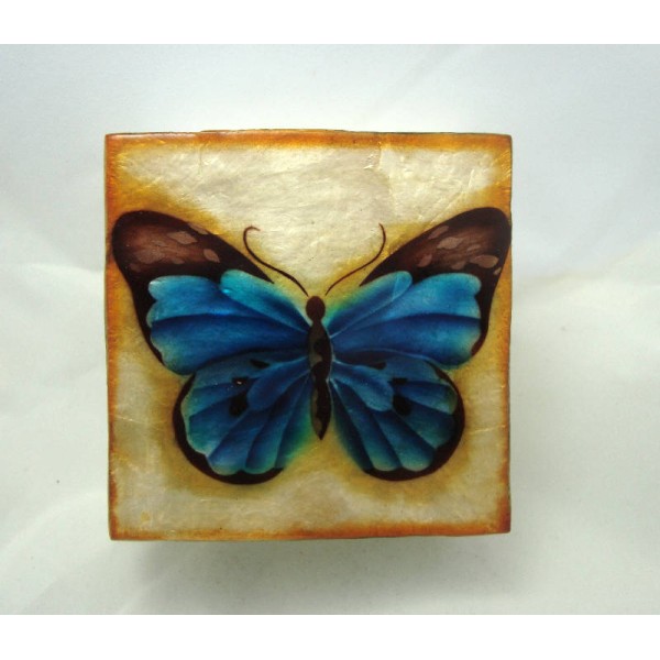 Blue Butterfly Small Keepsake Box for Ashes