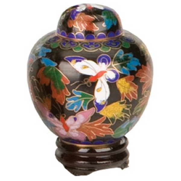 Butterfly Cloisonne Keepsake Cremation Urn