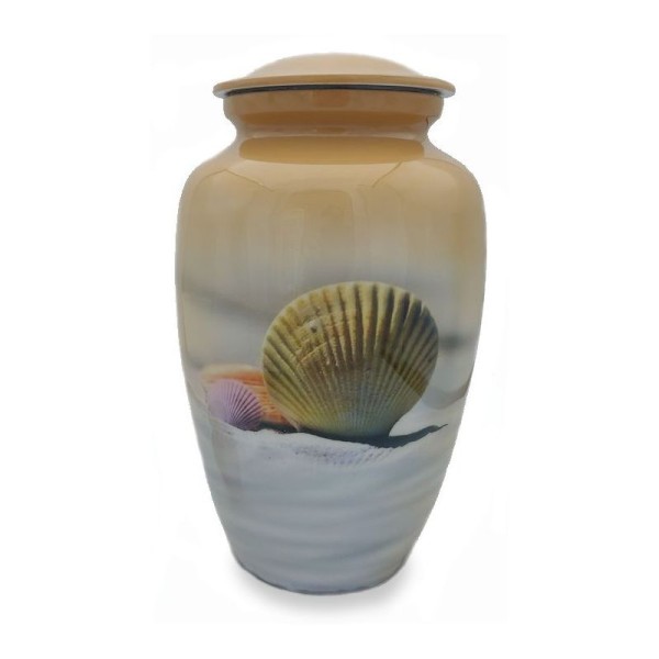Sea Shell and Sand Adult Cremation Urn