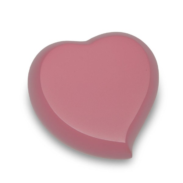 Pink Blush Heart Urn for Ashes