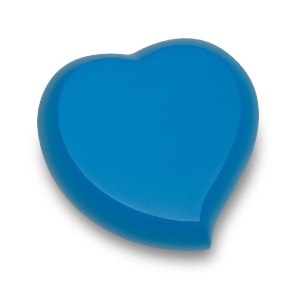 Blue Glacier Matte Heart Keepsake Cremation Urn