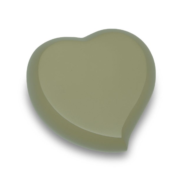 Sage Green Heart Urn for Ashes