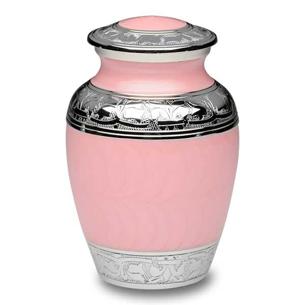 Medium Pink Pet Cremation Urn 