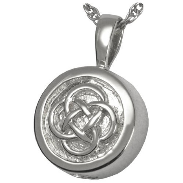 Sterling Silver Celtic Knot Keepsake Urn Necklace