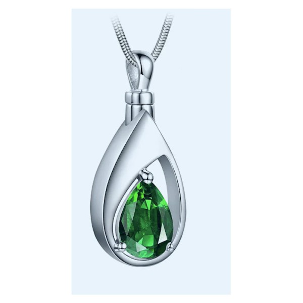 May Emerald Green Birthstone Memorial Jewelry