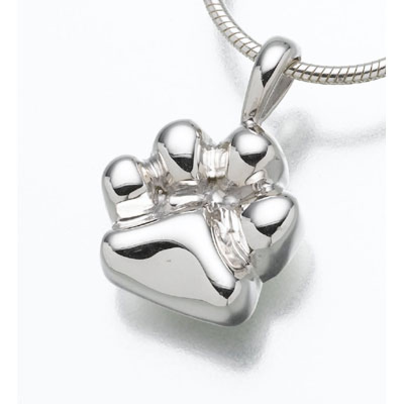 paw print urn necklace