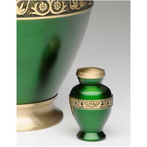 Small Emerald of Egypt Keepsake Urn for Ashes