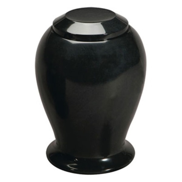 Black Marble Pet Cremation Urn 