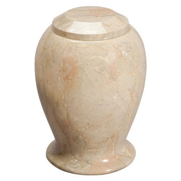 White Marble Pet Cremation Urn 