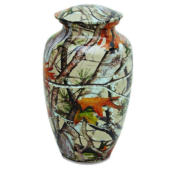 Metal Camo Cremation Urn for Ashes