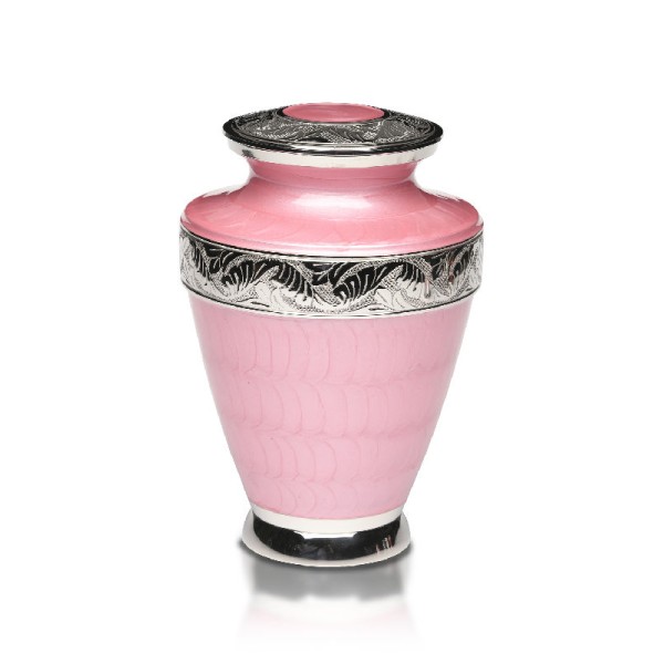 Pink Petal Adult-Sized Cremation Urn Imperfect