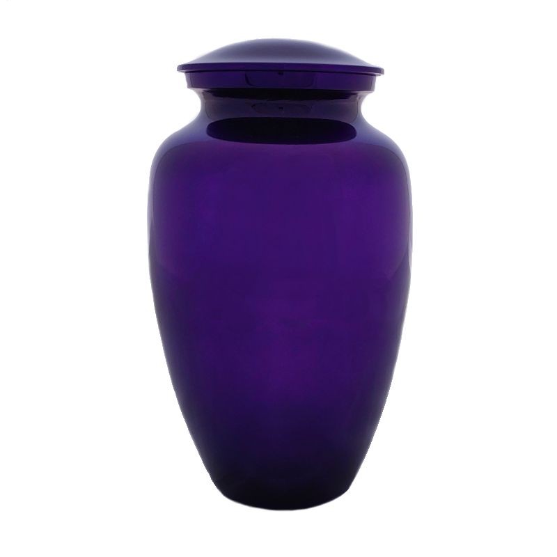 pretty purple cremation urn for ashes