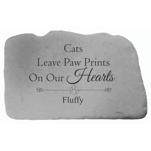 Faithful Friend Cat Memorial Stone