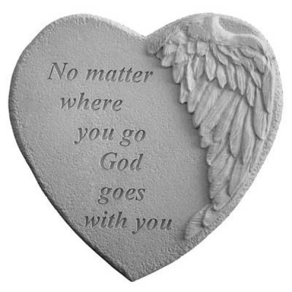 God Goes With You Garden Memorial Stepping Stone