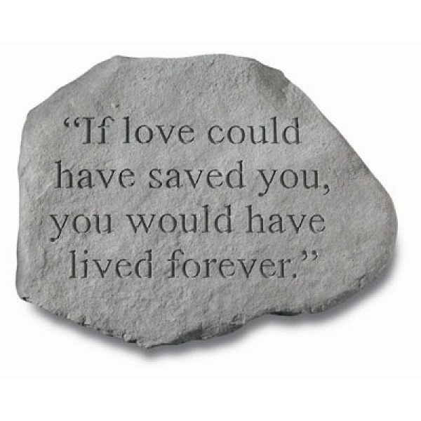 Live Forever Memorial Garden Stone