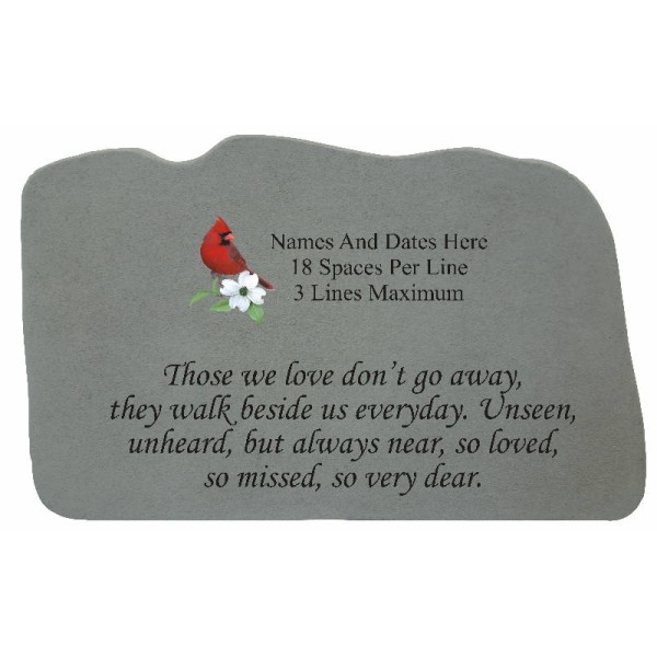 Cardinal Memorial Stone Personalized