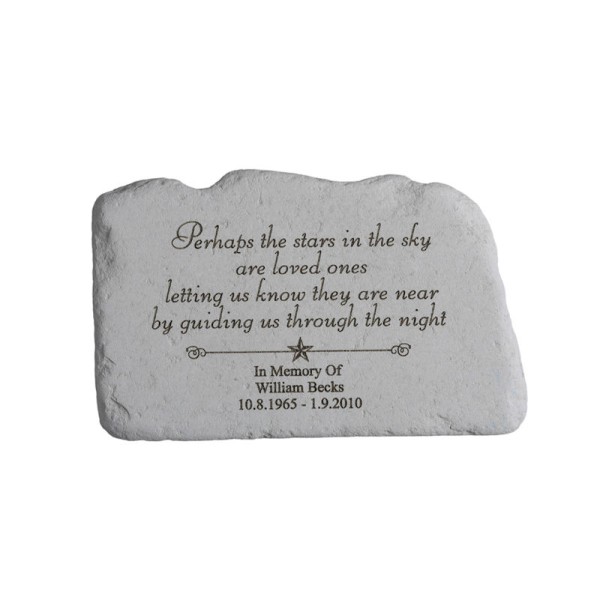 Stars in the Sky Personalized Memorial Stone