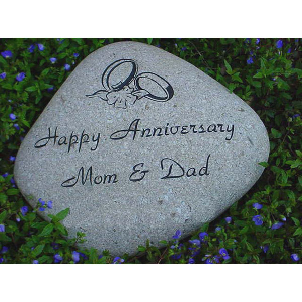 Personalized River Rock Memorial Garden Stone